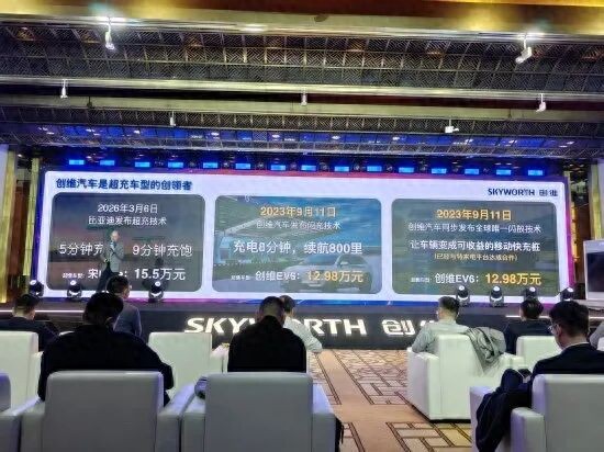 创维高管：闪充技术较比亚迪早3年 充8分钟续航800里