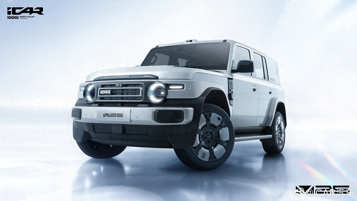 奇瑞iCAR V25官图公布，定位科技时尚轻旗舰SUV